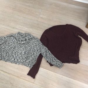 Two Brandy Melville Sweaters